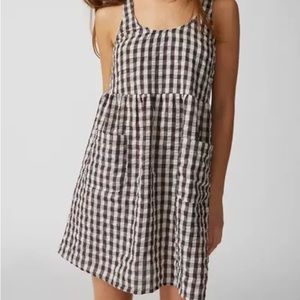 Urban Outfitters Melly Gingham Print Mini Dress